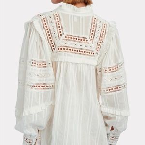 Shona Joy Lucia Puff Sleeve Jacquard Blouse